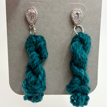 Load image into Gallery viewer, Skein Earrings - Platinum Plated Stud