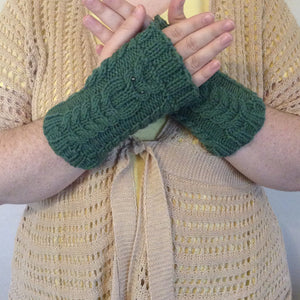 PATTERN- Fowl Weather Fingerless Owl Glove Knitting Pattern