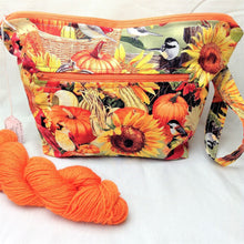 Load image into Gallery viewer, Fall Sunflower Project Bag