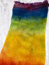 Load image into Gallery viewer, Roy G. Biv - Hand Painted Artisan Sock Blank
