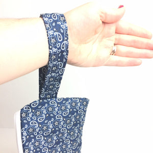Blue Paisley Notions Pouch